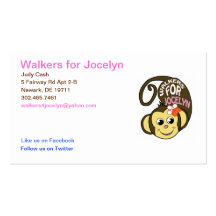 Walkers for Jocelyn Business Card Templates