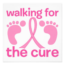 Walking For The Cure Custom Invites
