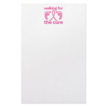 Walking For The Cure Custom Stationery
