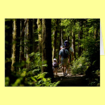 Walking in the woods cards