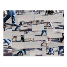 Walking One Foot at a Time Postcard