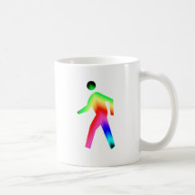 Walking Rainbow Man Coffee Mugs