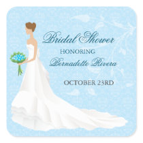 Walking the Aisle Bridal Shower Sticker