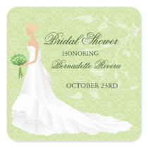 Walking the Aisle Bridal Shower Sticker