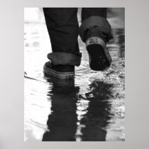 walking through water posters