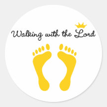 Walking with the Lord Sticker