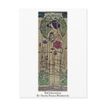 Wall Decoration By Charles Rennie Mackintosh Postcard