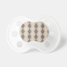 Wall of Black Diamonds Pattern Pacifier