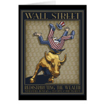 Wall St. Redistribution Greeting Card