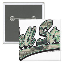 Wall Street - 1000 Dollar Bill Pinback Button