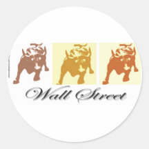 Wall Street Bull Market Stickers