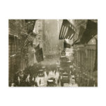 Wall Street Party, end of WW1, 1918 Postcard