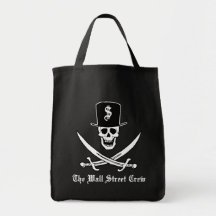 Wall Street Pirates Tote Bags