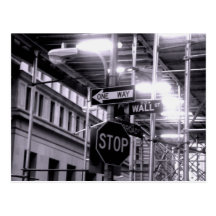 Wall Street postcard