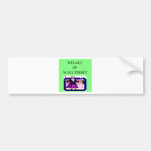 wall street stock ,market investor bumper sticker
