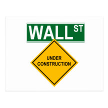 Wall Street Under Construction Post Cards