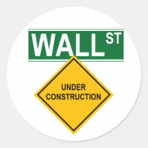 Wall Street Under Construction Sticker