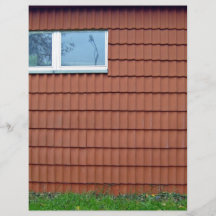 Wall With Building Roof Texture Full Color Flyer
