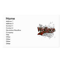 Wallace Tartan Grunge Business Card