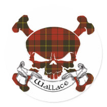 Wallace Tartan Skull