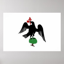 Wallachia, drapeau de la Roumanie Poster