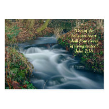 Wallet inspirational card living water business card template