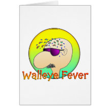 WALLEYE FEVER GREETING CARD