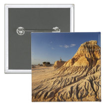 Walls of China Formations, Mungo National Pinback Buttons