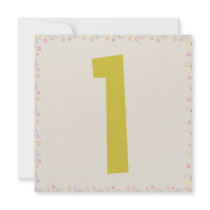 Wally the Giraffe 1st Birthday Party invitations