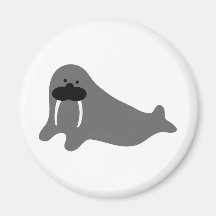 walrus comic icon refrigerator magnets