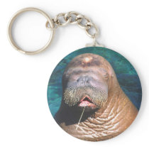 Walrus Eyes Closed Keychain