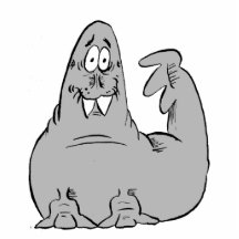 Walrus Statue Photo Cutouts
