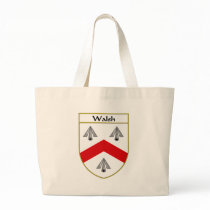 Walsh Coat of Arms/Family Crest Tote Bags