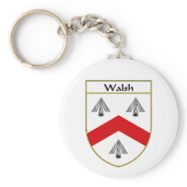 Walsh Coat of Arms/Family Crest Key Chain