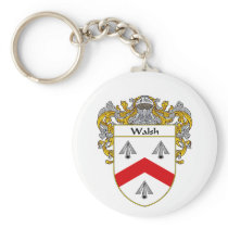 Walsh Coat of Arms (Mantled) Key Chain