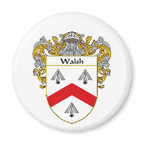 Walsh Coat of Arms (Mantled) Refrigerator Magnets