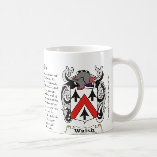 Walsh Family Coat of Arm mug