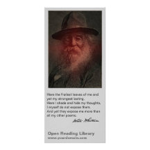 Walt Whitman Full Color Rack Card