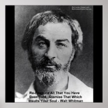 Walt Whitman "Insult The Soul" Wisdom Posters