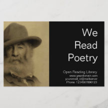 Walt Whitman Personalized Flyer