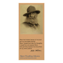 Walt Whitman Rack Card