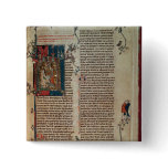 Walter Map taking down a story of the adventures Pinback Buttons