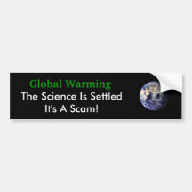 Waming global la Science est arrangé Autocollant Pour Voiture