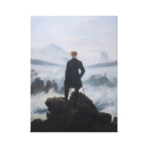 Wanderer above the Sea of Fog Stretched Canvas Print