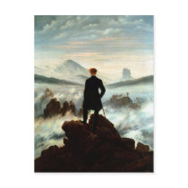 Wanderer Above the Sea of Fog, Caspar Friedrich Post Card