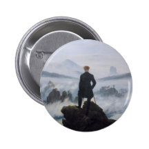 Wanderer above the Sea of Fog Pinback Button