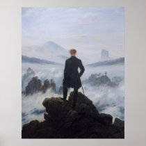 Wanderer above the Sea of Fog Posters