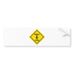 wanderer crossing icon bumper stickers