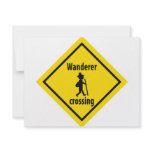 wanderer crossing icon invitations