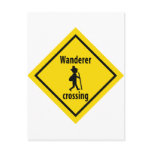 wanderer crossing icon postcards